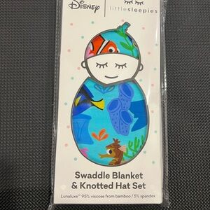 Little Sleepies Nemo Swaddle & Hat New in Box